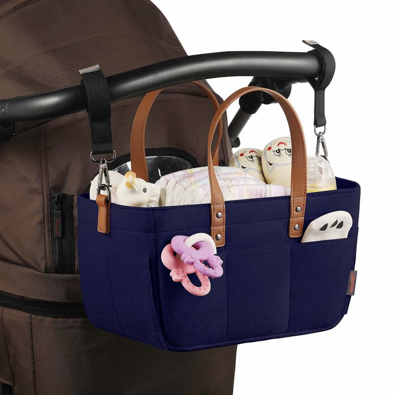 Cesta Organizadora De Feltro Para Bebês Saco De Fraldas Com Cabo Caddy Trocador Crianças