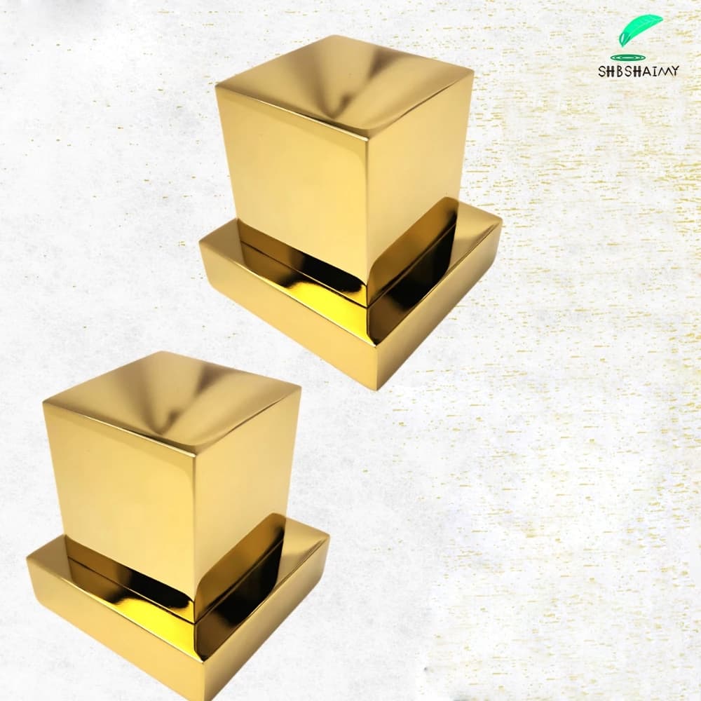 Registro Acabamentos Quadrados Gravação De Chuveiro Tudo Em Padrão Deca 1/2 E 3/4Dourado Plástico