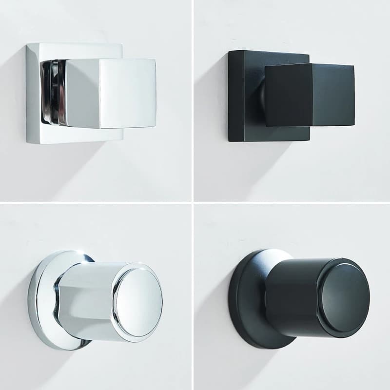 Kit De Acabamento Para Registro Chuveiro 1/2 ou 3/4,Plástico Quadrado Padrão Deca Preto/Cromo/Ouro