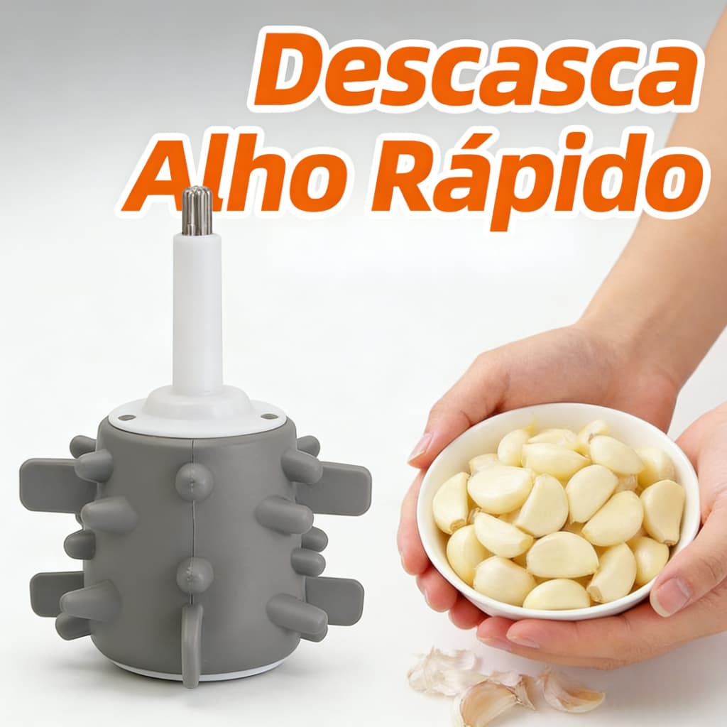 Acessório Descascador de Alho 2L/3L - Silicone Antiderrapante
