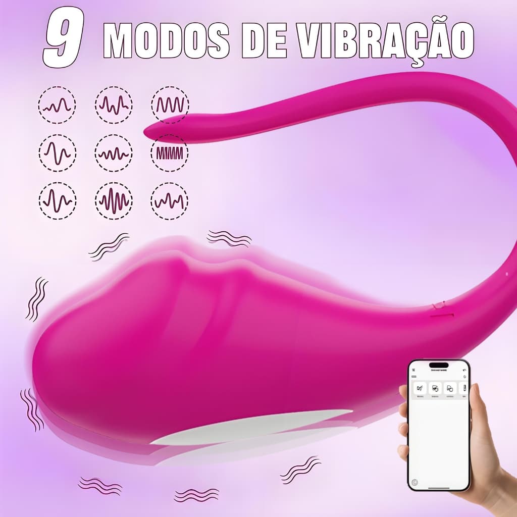 Vibrador Feminino Golfinho Com Controle De APP Estimulador Poderoso Recarregável Bluetooth