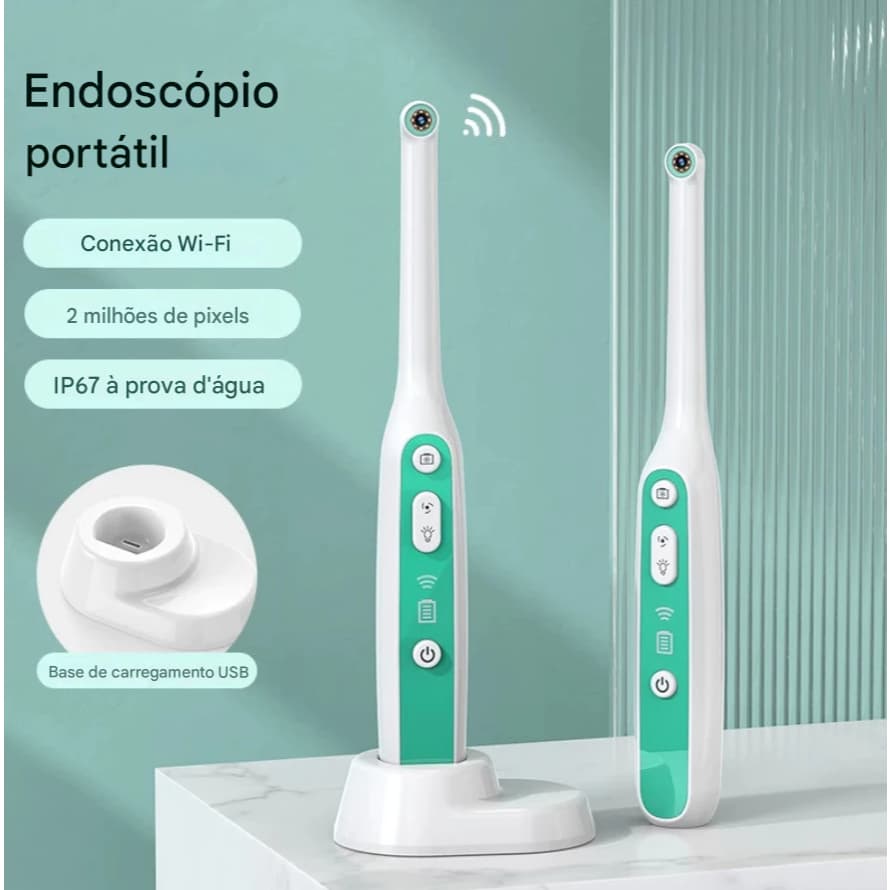 Câmera De Exame Oral IP67 À Prova D'água 1080P WIFI , Imagem De 2 Mp , 1080P .