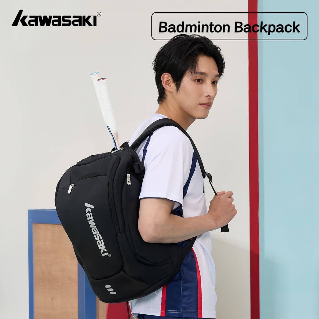 Mochila Kawasaki Badminton 3-Pack Bolsa De Treinamento Esportivo À Prova D'água De Grande Capacidade K2G07-D8279