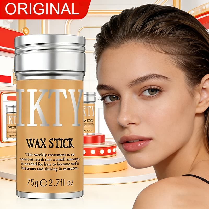 IKTY Cera Vara Pomada Modelador Anti-Frizz Peruca Rasgado Pasta Modelagem Macio Suave Feminino Masculino 75g