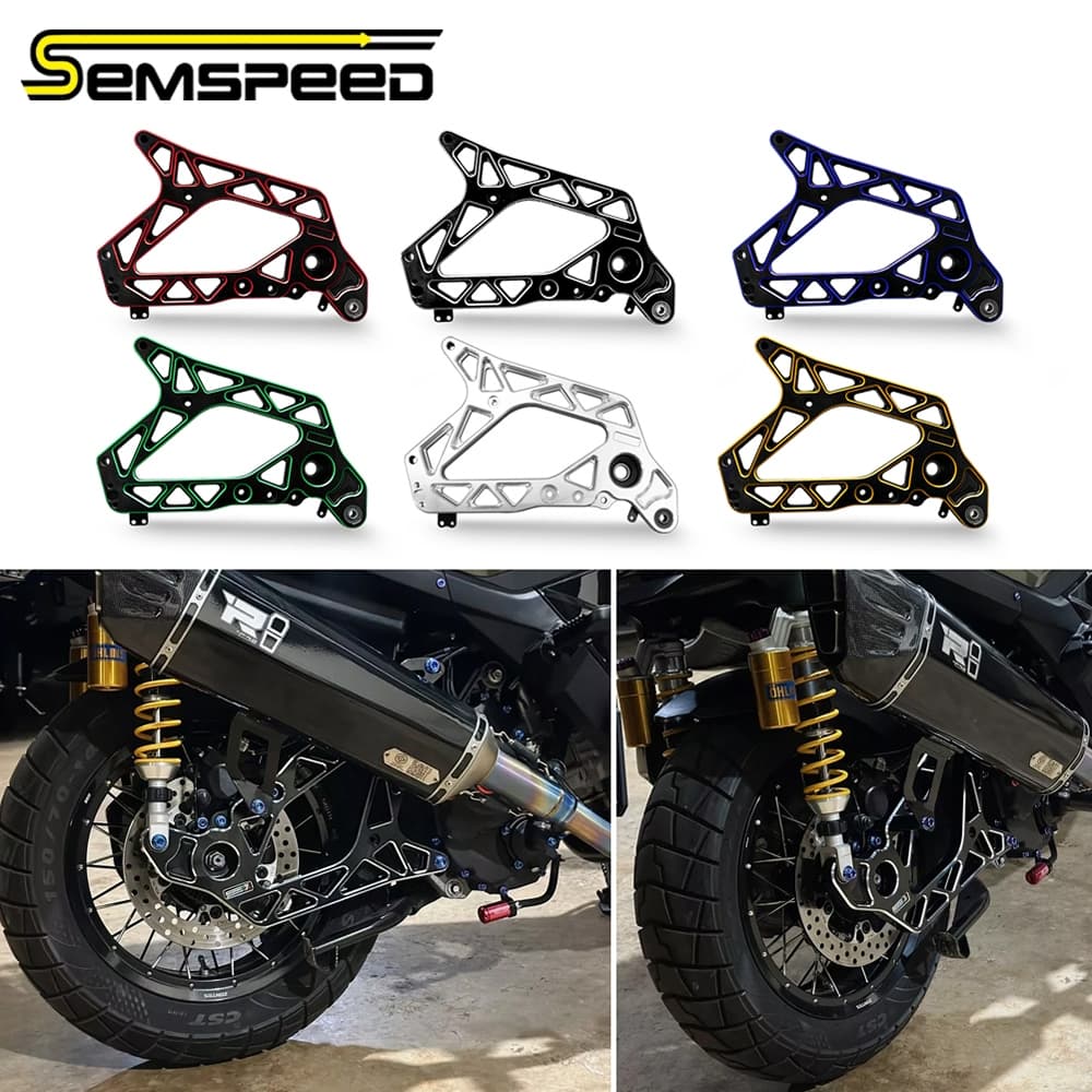 SEMSPEED Para ZONTES 368 368G 368E 368K 2022-2025 Motocicleta CNC Braço Oscilante Traseiro Eixo Roda Dentada Suporte De 
