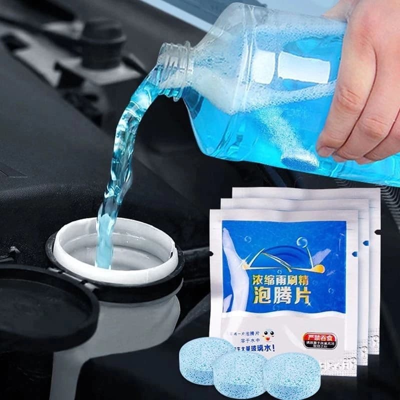 Limpador De Para-Brisa De Carro , 10 Peças , Detergente Concentrado , Vidro , Dose Única , Reservatório De Guloseimas De