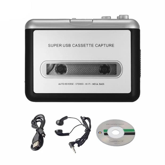 Ezcap Walkman Cassete Music Player Fita Para PC MP3 Conversor USB