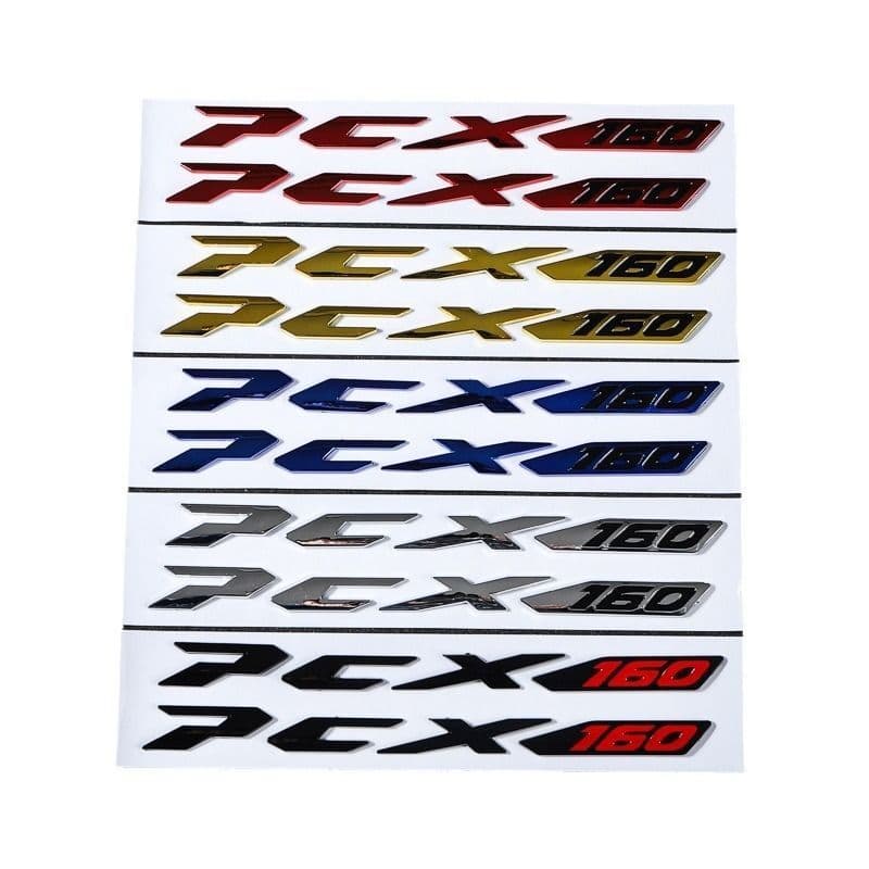 Para HONDA PCX160 PCX 160 Todos Os Anos Decalques Adesivos Emblema 3D Decalque Elevado Tanque Roda Apliques