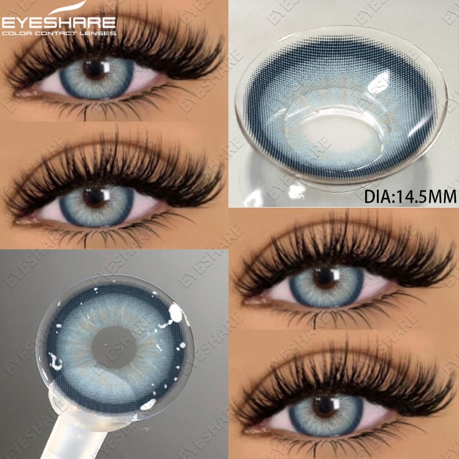 EYESHARE 1 Par De Lentes De Contato De Cor Marrom , Lente Cinza , Envio Rápido Do Brasil