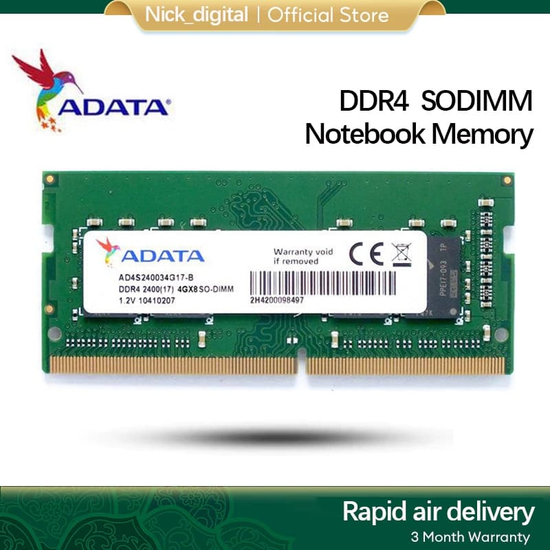 Adata DDR4 4GB 8GB 16GB 2133MHz 2400MHz 2666MHz 3200MHz 1.2v Notebook RAM SO-DIMM Memória LAPTOP Para