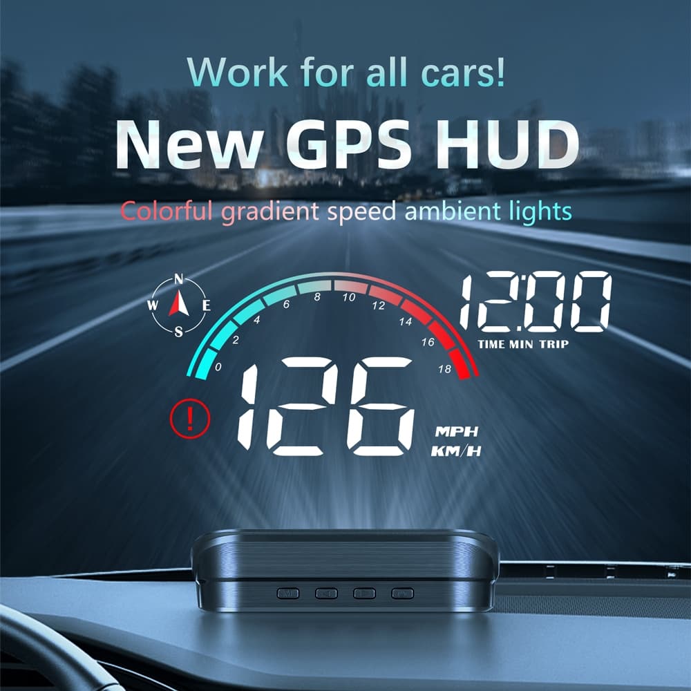 O Recentemente Atualizado HUD head-up display M22 GPS Adequado Para Todos Os Modelos De Veículos Excelente Presente