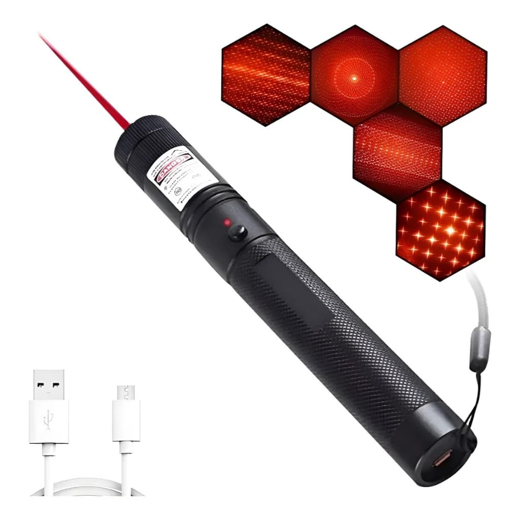 Poderoso Ponteiro Laser Vermelho 5000mw Recarregável Usb Vermelho
