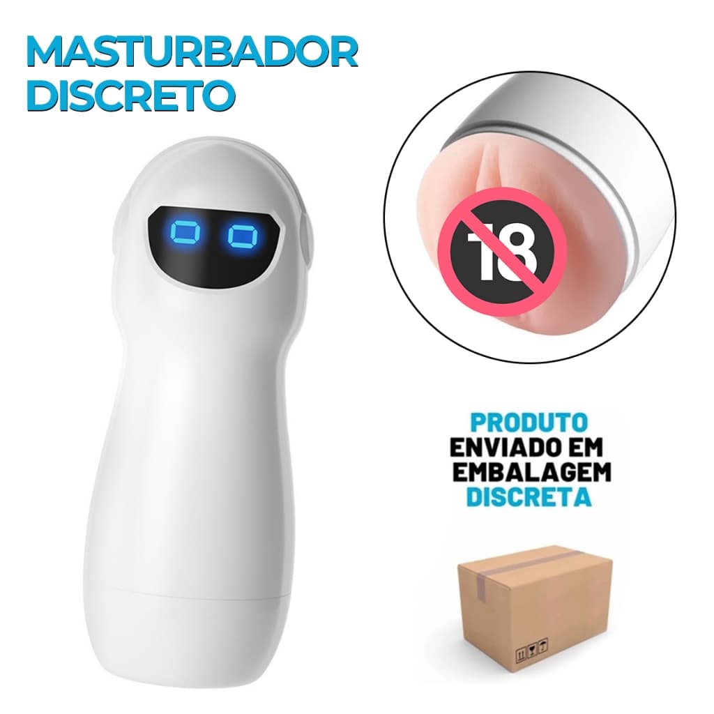 Masturbador Masculino Sensação Realista Silicone Macio Fácil Limpo Discreto