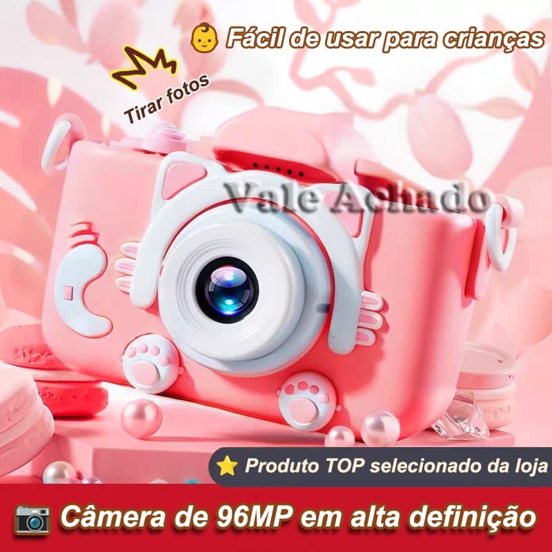 ✨ Câmera Infantil Digital Mini Maquina Fotografia Filmadora E Filme Tira Foto De Verdada