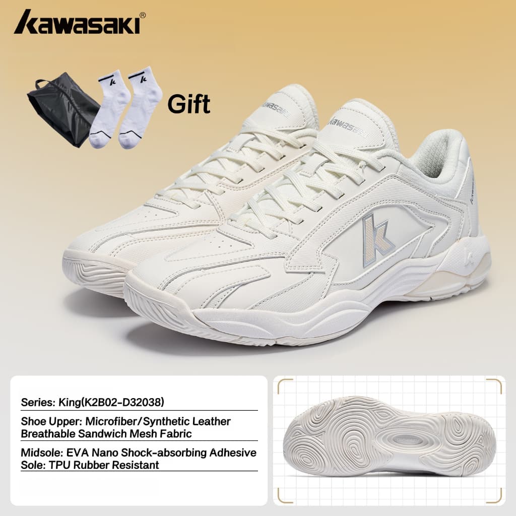 Kawasaki Profissional Pickleball Sapatos De Badminton Leve Respirável Antiderrapante Absorção De Choque Tênis Esportivos