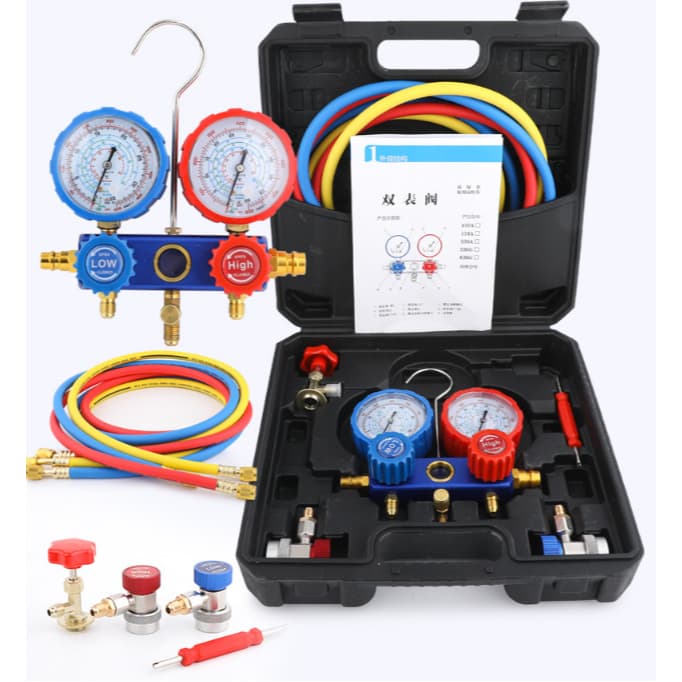 Manômetro Manifold Ar Condicionado Automotivo R134 C/ Maleta
