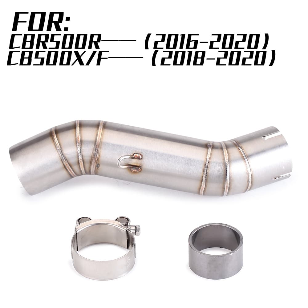 Para Honda CBR400 CBR500 CBR500R 2016-2022 Escape Da Motocicleta Moto mid Link Tubo 51mm Silenciador