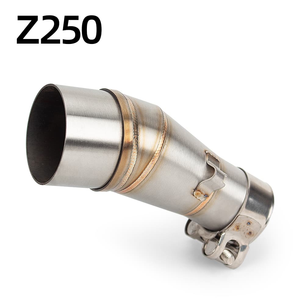 Para Ninja250 Ninja300 Z250 Z300 2012-2016 Tubo De Ligação Intermediária De Escape Da Motocicleta Deslizamento-On Interf
