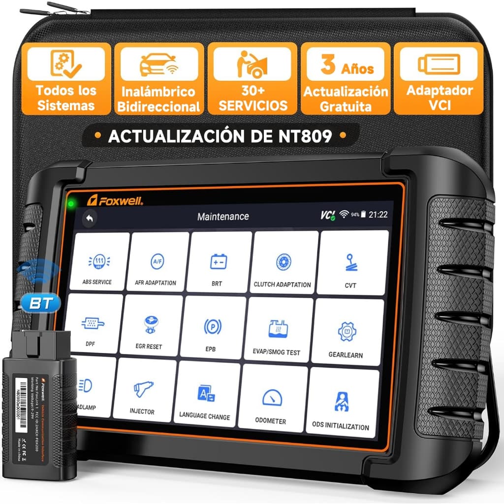 2026 Scanner Automotivo Em Português Foxwell NT809BT Bluetooth Ferramenta de Diagnóstico do Carro