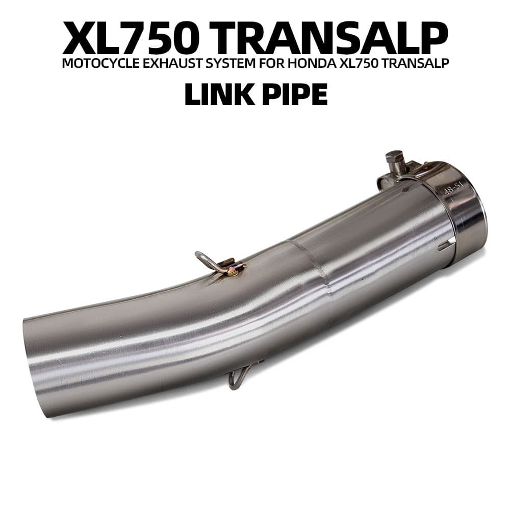 Para Honda XL750 Transalp 750 Motocicleta Escape Inoxidável 51mm Adaptador Tubo De Ligação Intermediária