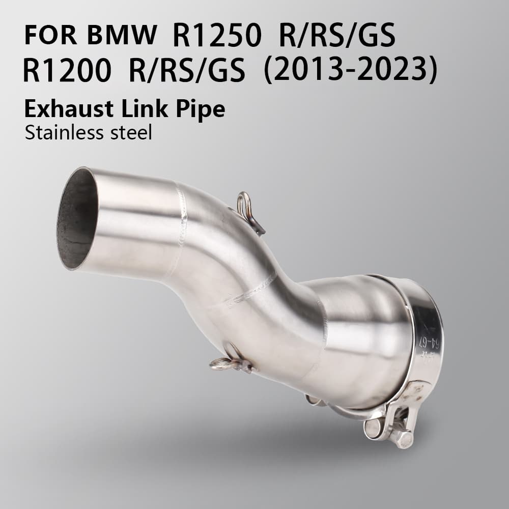 Para BMW R1200GS R1200R R1200RS R1250R R1250RS R1250GS ADV 2013-2023 Modificação De Escape Da Motocicleta Tubo Médio
