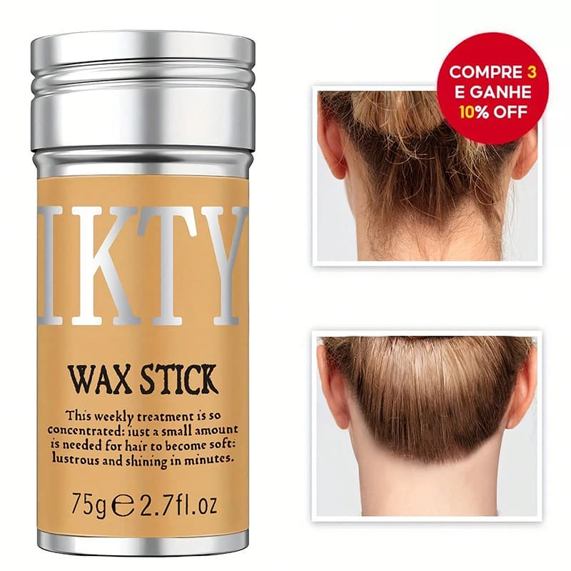 Hair Wax Stick 75G Bastão De Cera Capilar Para Modelar , Hidratar , Controlar O Frizz , Organizar Pontas Duplas