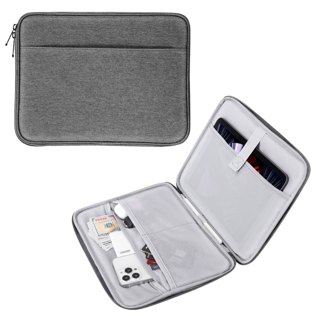 Capa Para Tablet MoKo De 9 A 11 Polegadas , Bolsa De Transporte Protetora Com Dois iPad Air/Pro 11 2024 , 5/4o 10.9 , 9/