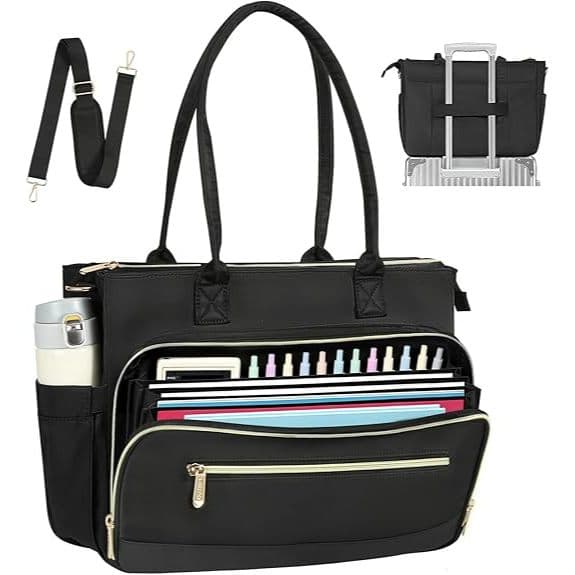 Bolsa Para Laptop MoKo De 15.6 Polegadas Mulheres E Homens , Sacolas De Trabalho De Grande Capacidade , Com Bolsos De Ar