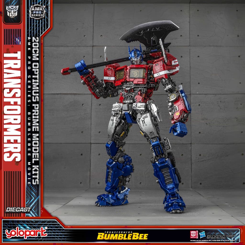 Transformadores Da Série YOLOPARK AMK PRO : Kits De Modelo Bumblebee Optimus Prime 20 Cm