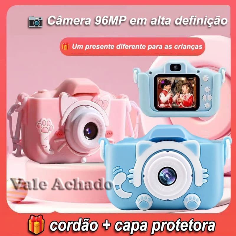 🔥PROMOCAO🔥Camera Infantil Digital Mini Maquina Fotografica Infantil Filmadora Infantil Com Video Jogos Fotos
