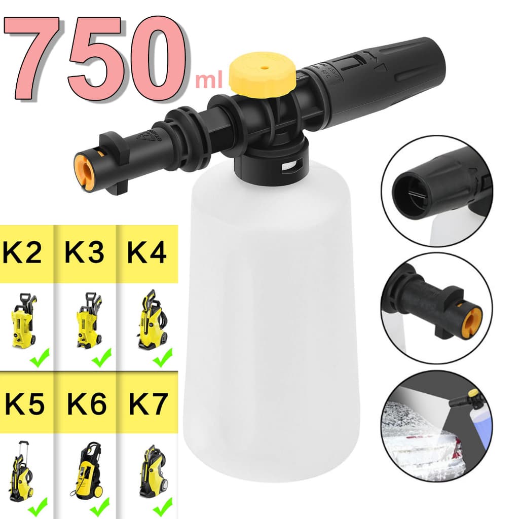snow foam para lavadora k2 k3 k4 k5 k6 k7 - 750 ml