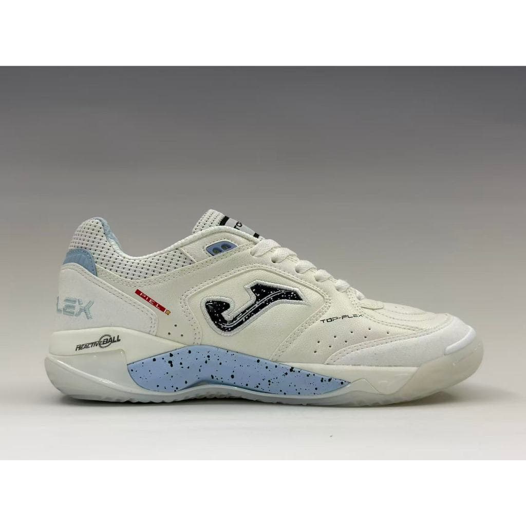 Chuteiras Masculinas De Futsal Top Flex Plus IC Indoor Quadra Tênis De Futebol Branco Preto Amarelo Azul