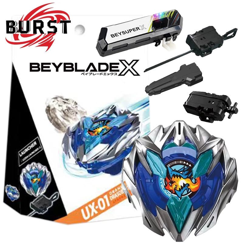 Bey Burst Gyro X UX-01 Dran Buster Xtreme Com Conjunto De Pega De Led Para Burst Kid Toys for Children Boy Birthday Gift