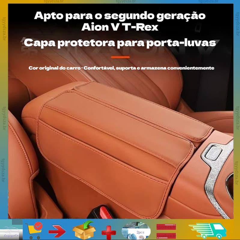 Capa de proteção interna do apoio de braço central exclusiva para Aion V Tyrannosaurus