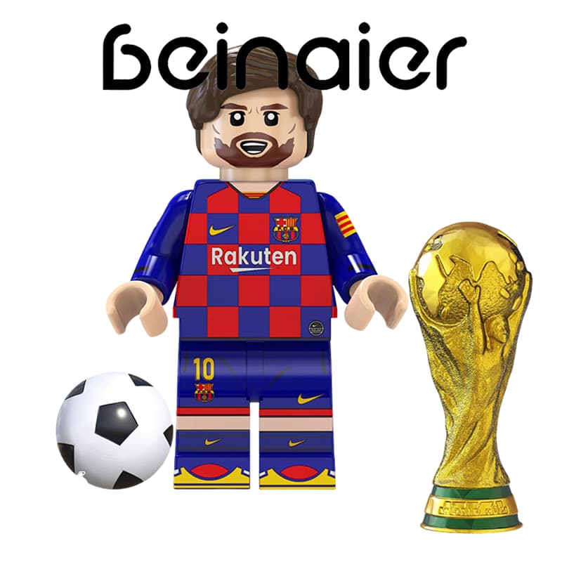 Beinaier Mini Figuras de Blocos dos Craques do Futebol Copa do Mundo | Brinquedo ColecionávelRZJM-21
