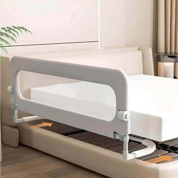 Grade de Cama com Proteção Infantil Idosos Bebê, Modelo U Seguro, Tamanhos 1.2m