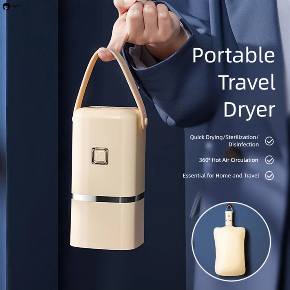 Secador de Roupas Portátil Para Viagem e Casa | Seca e Esteriliza Roupas Íntimas e de Bebê