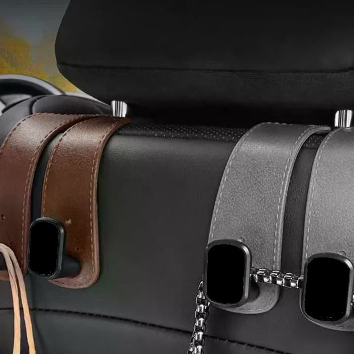 Ganchos Duplos Para Uso Na Parte De Trás Dos Assentos De Carro , Adequados Guardar Bolsas , etc .