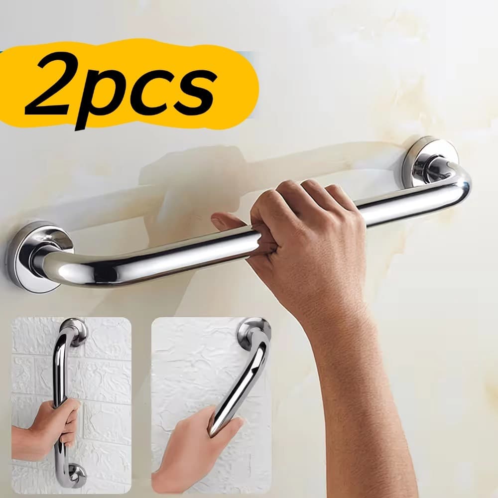 60 cm barra de apoio para banheiro Alumínio Corrimão Alça Suporte Banheiro Segurança Proteção Idoso Apoio De Mão Deficie