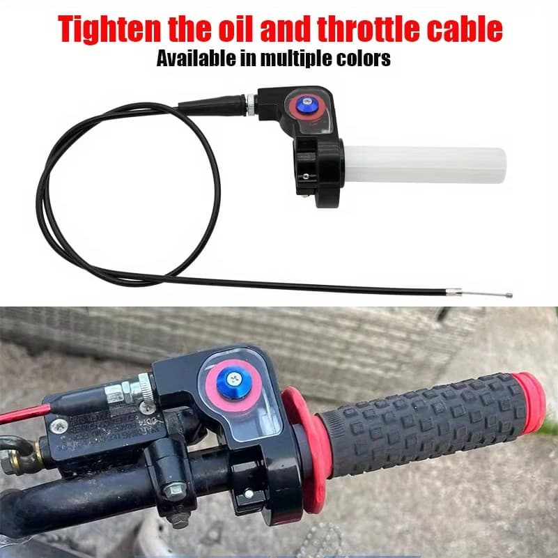 Acelerador Punho Rápido Aluminio Universal + Cabo Crf Ttr