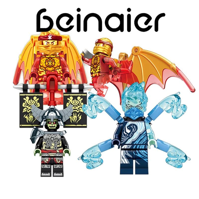 Mini Figuras Ninja Fantasma Blocos de Montar Colecionáveis Brinquedo Educativo Presente para Meninos