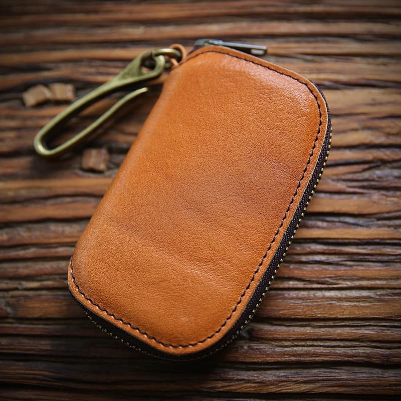 Porta-Chaves Masculino Multifuncional , Carteiras De Couro Genuíno , Bolsa Para Chave De Carro Masculina , Cartões Retrô