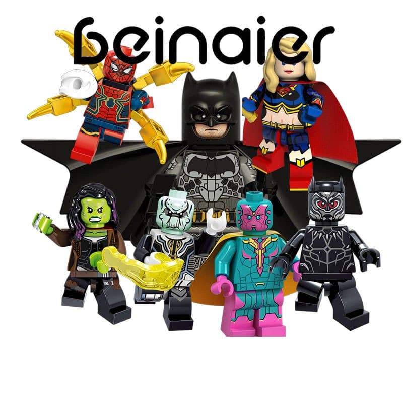 Mini Figuras Batman Bonecos de Blocos de Montar Colecionáveis Presente para Meninos