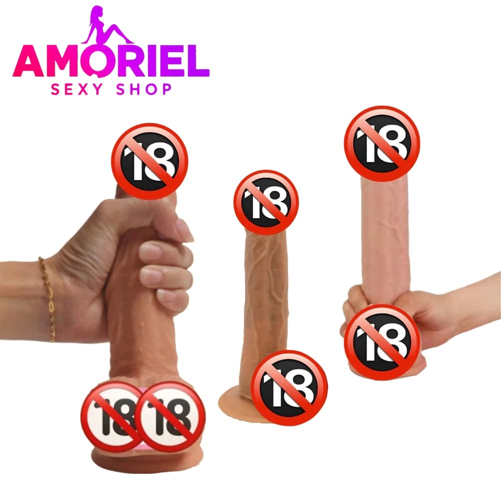 Pênis Realista 22x3.8 Cm Vibrador Rotativo Ir E Vem Console Grande Masturbor