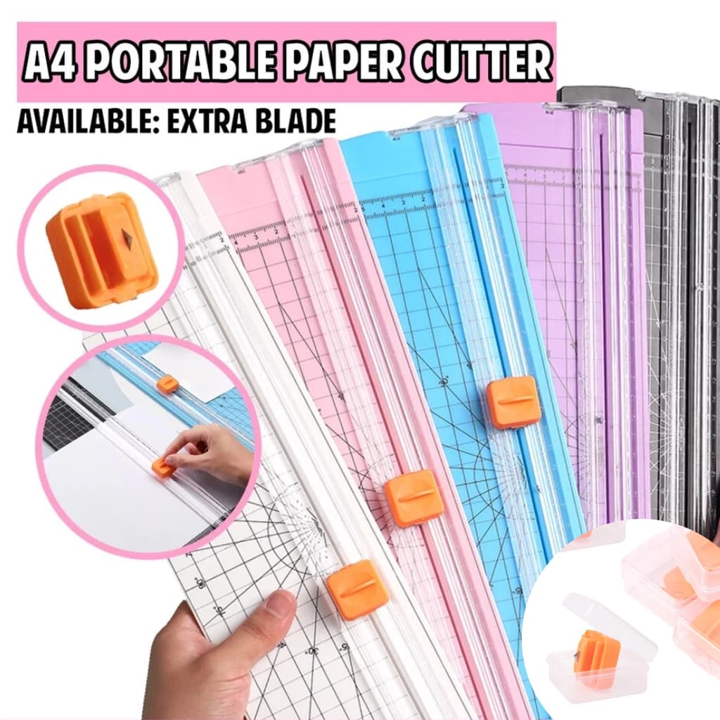 Guilhotina Cortador de papel A4 papel de escritório Lâmina para álbum recortes de fotografias 26,2cm x 8,6cm cortador