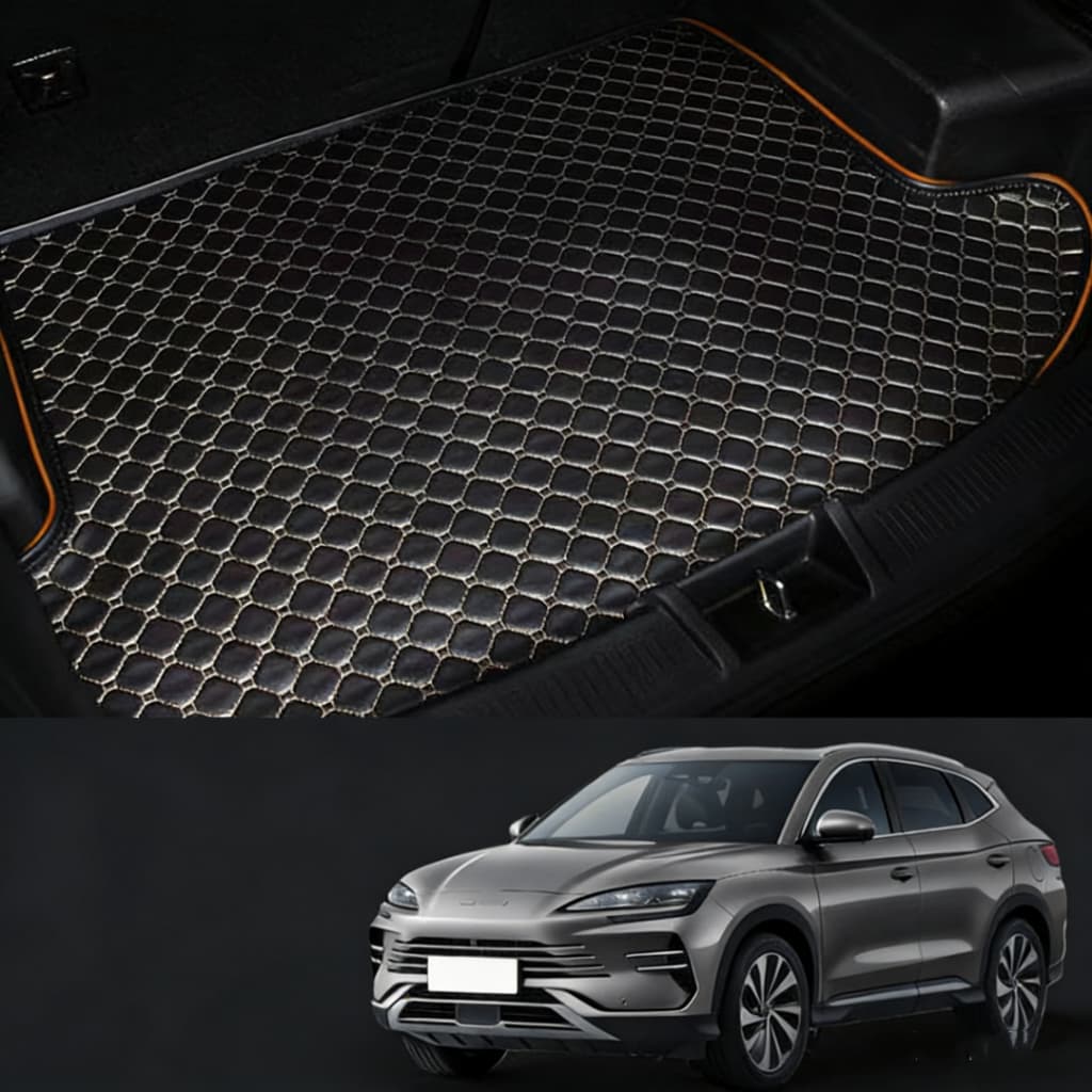 Tapete De Inicialização Específico BYD Song Plus , Couro , À Prova D'água E Antiderrapante , Feito Para Medir