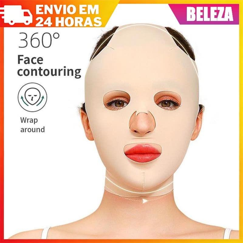 Máscara De Dormir Feminina Em Formato De V Que Não Vinco/Reutilizável/Respirável