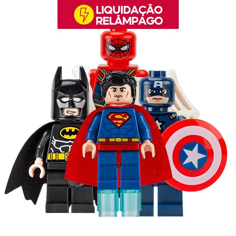 🔥 LIQUIDAÇÃO RELÂMPAGO Mini Figuras de Blocos | Bonecos Brinquedos | Presente de Aniversário