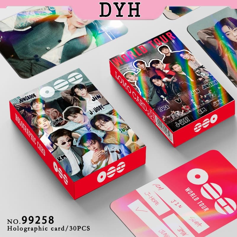 30 Pçs/Caixa BTS Photocard ARIRANG Cartão LOMO Holográfico 2025 FESTA Coleção