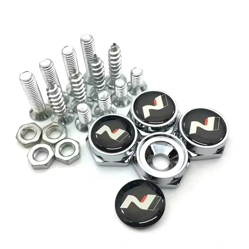 4 Pçs/Set Modificado Acessórios Do Carro Placa De Licença Parafusos Anti-Roubo Para Hyundai N Line i30 i20 Elantra Sonat